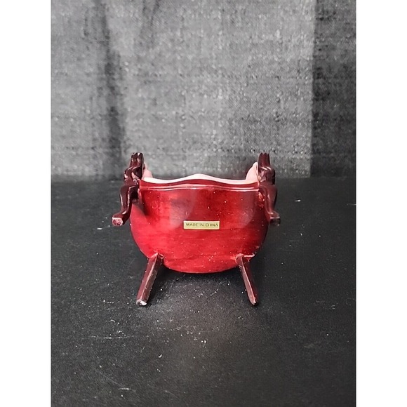 Pink Velvet Victorian High Back Armchair Living Room Vintage Dollhouse Furniture - Picture 3 of 4